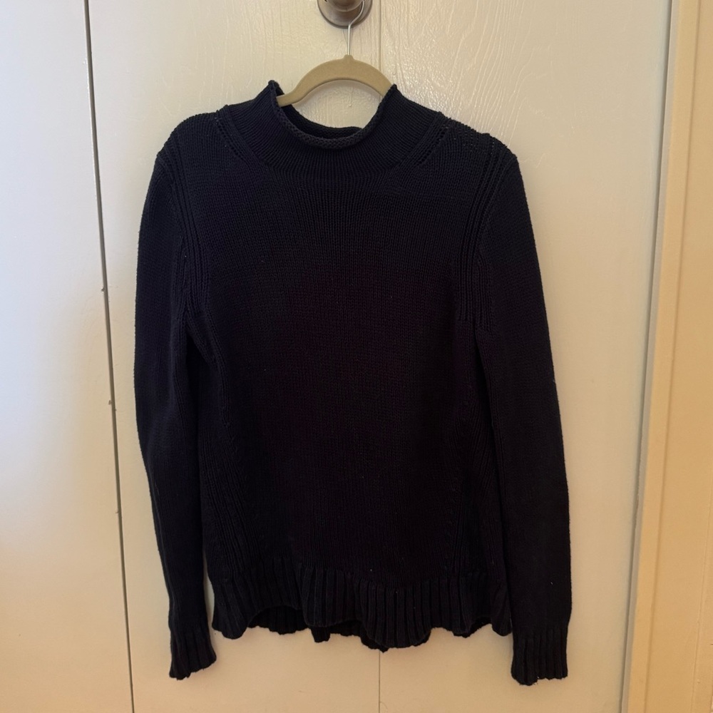 J Crew Always Navy Rollneck Sweater